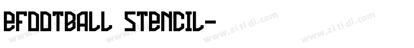 eFootball Stencil字体转换